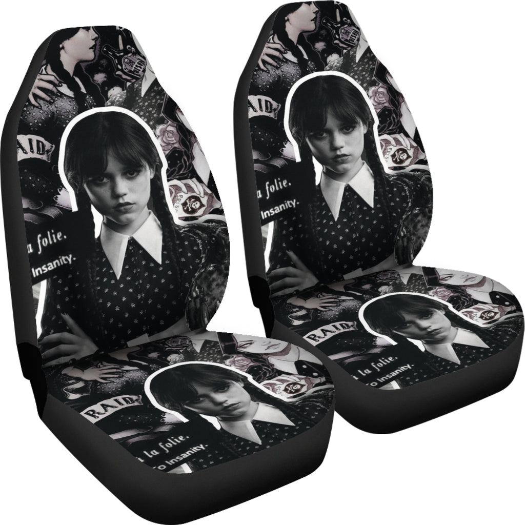 Wednesday Car Seat Covers Custom For Fans Ci221214-08