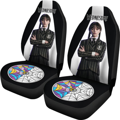 Wednesday Car Seat Covers Custom For Fans Ci221214-03