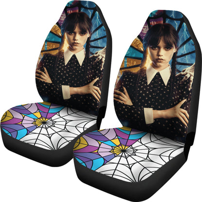 Wednesday Car Seat Covers Custom For Fans Ci221214-02
