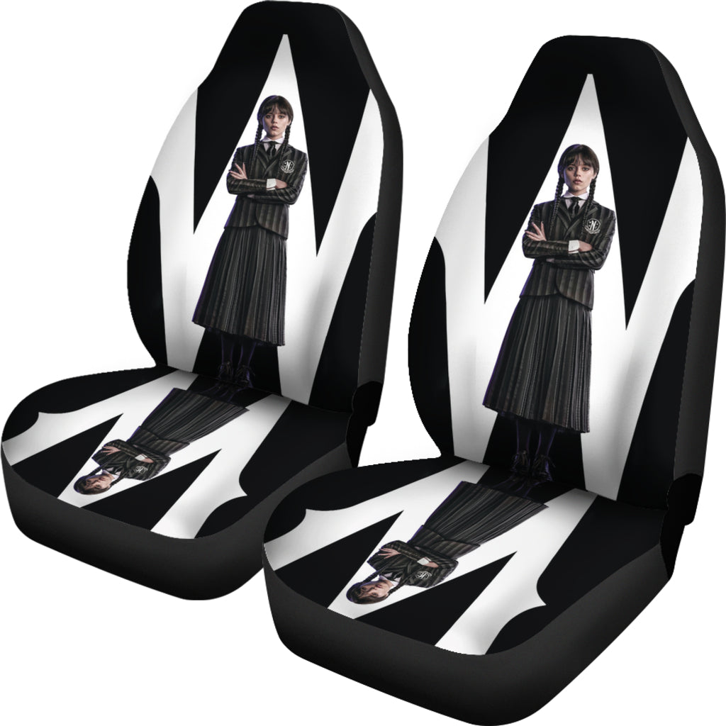 Wednesday Car Seat Covers Custom For Fans Ci221214-01
