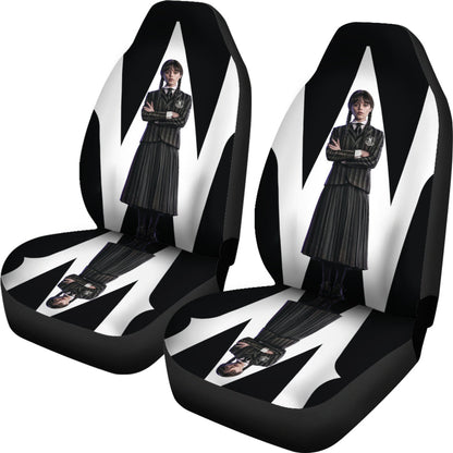 Wednesday Car Seat Covers Custom For Fans Ci221214-01