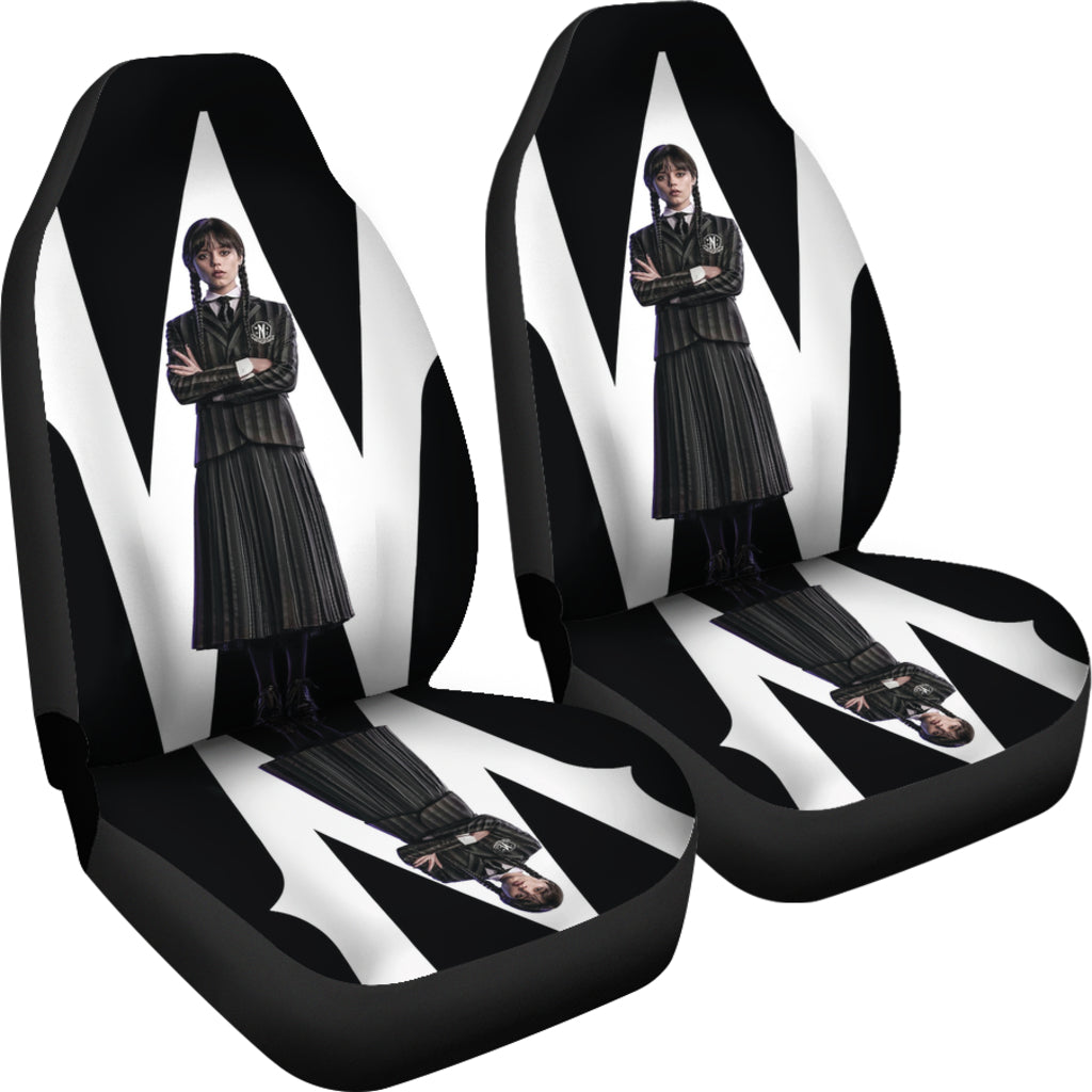 Wednesday Car Seat Covers Custom For Fans Ci221214-01