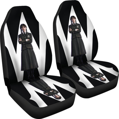 Wednesday Car Seat Covers Custom For Fans Ci221214-01