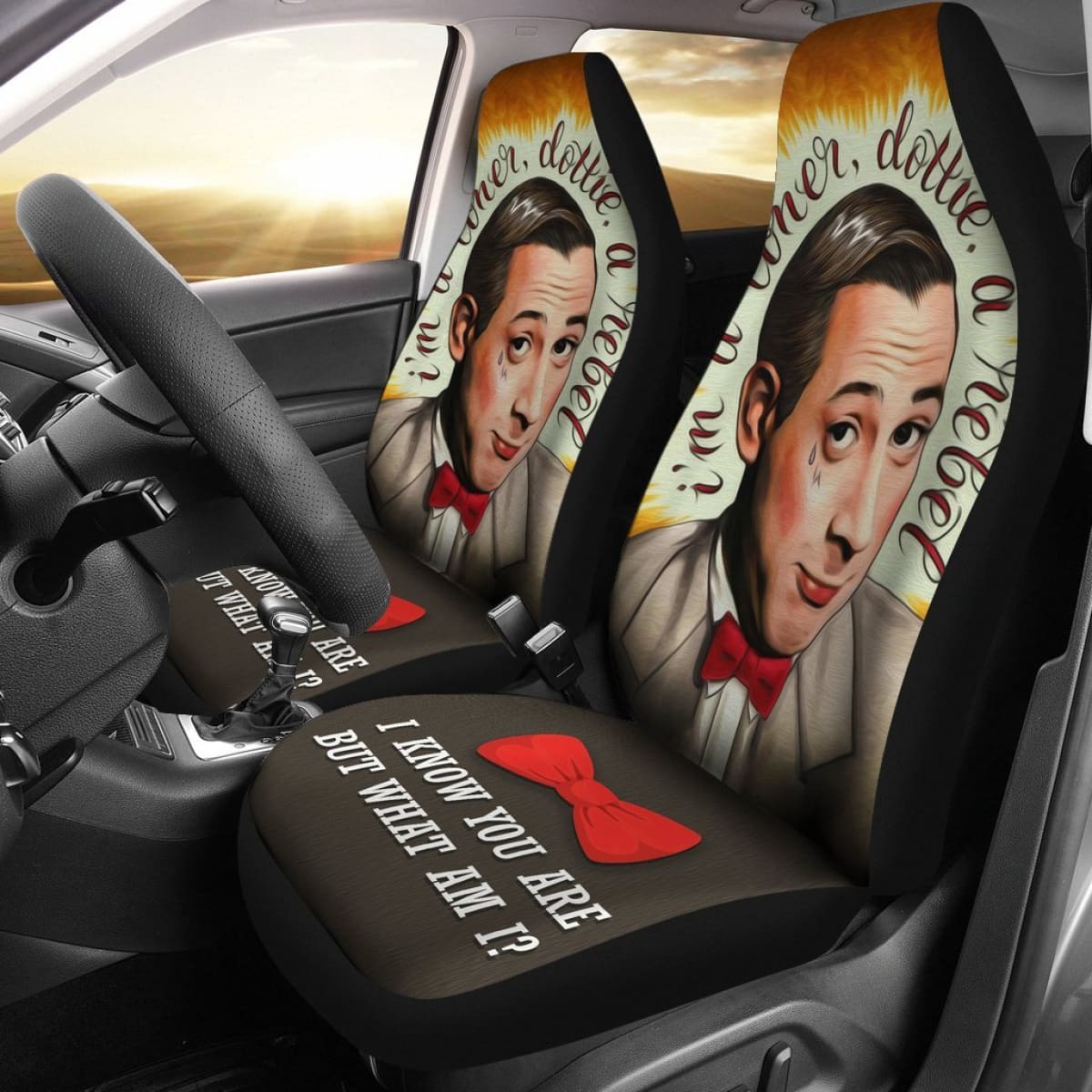 Wee Pee Herman Art Car Seat Covers Amazing Gift Ideas Universal Fit 173905
