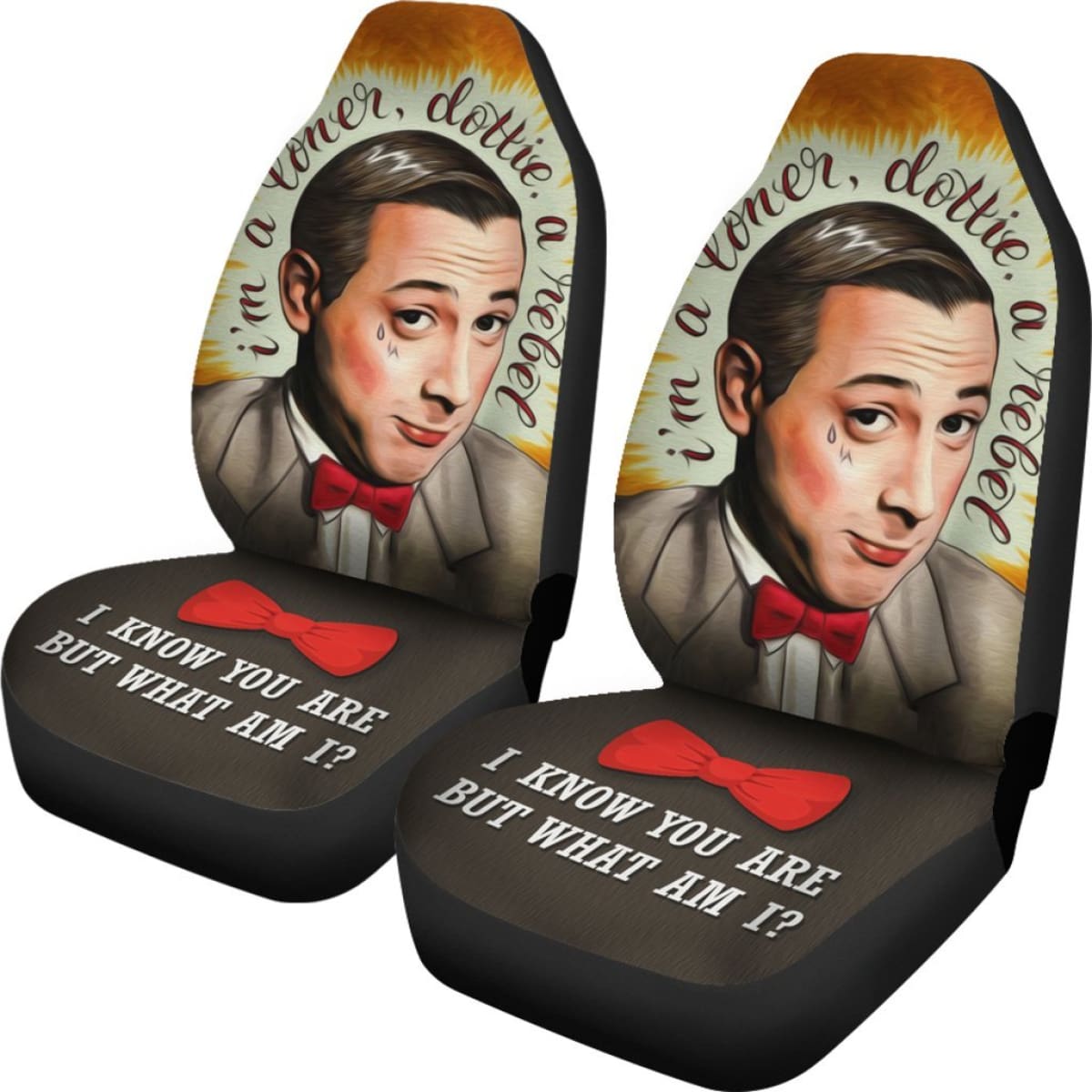 Wee Pee Herman Art Car Seat Covers Amazing Gift Ideas Universal Fit 173905