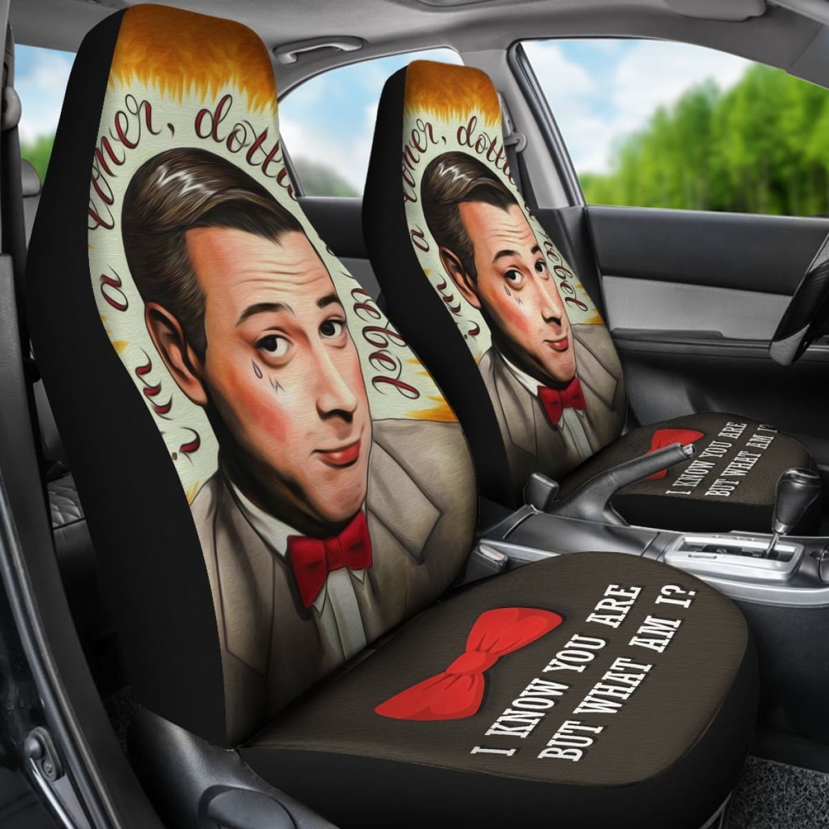 Wee Pee Herman Art Car Seat Covers Amazing Gift Ideas Universal Fit 173905