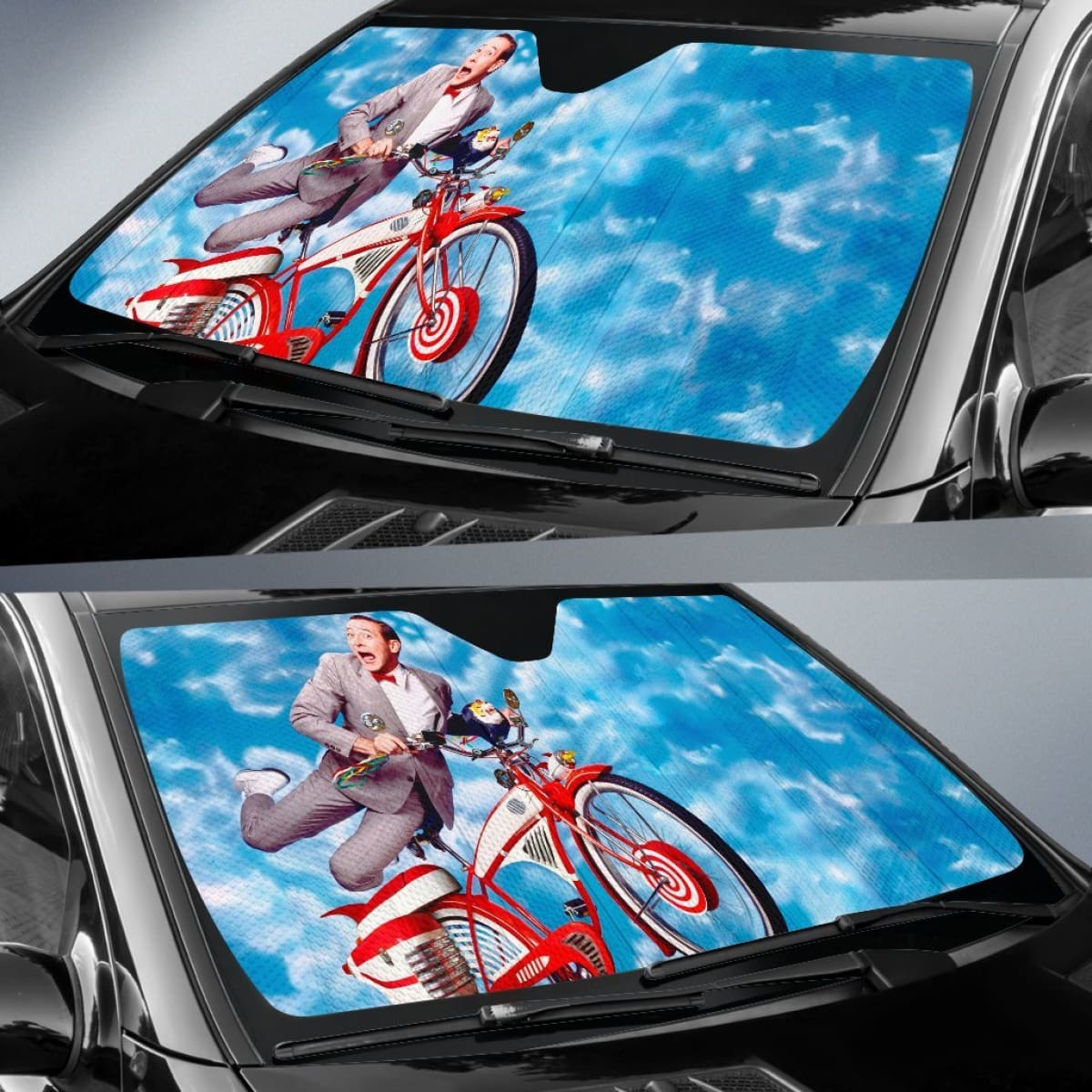 Wee Pee Herman Art Car Sun Shades Amazing Gift Ideas Universal Fit 173905