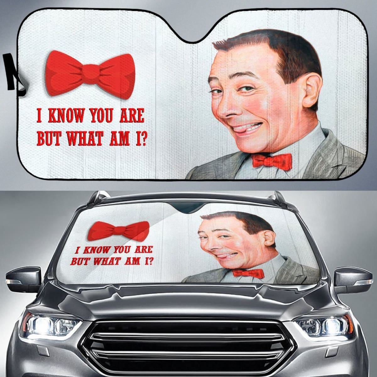 Wee Pee Herman Cute Car Sun Shades Amazing Gift Ideas Universal Fit 173905