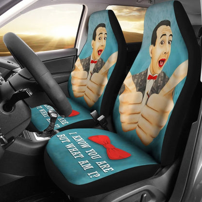 Wee Pee Herman Funny Car Seat Covers Amazing Gift Ideas Universal Fit 173905
