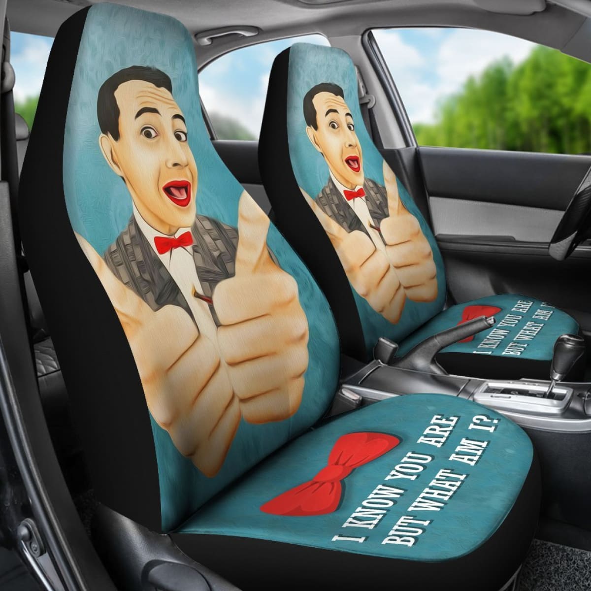Wee Pee Herman Funny Car Seat Covers Amazing Gift Ideas Universal Fit 173905