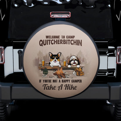 Welcome To Camp Quitcherbitchin Car Spare Tire Cover