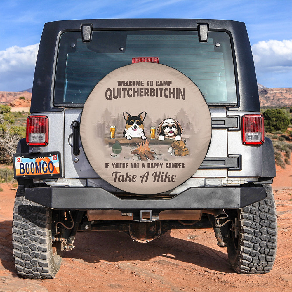 Welcome To Camp Quitcherbitchin Car Spare Tire Cover