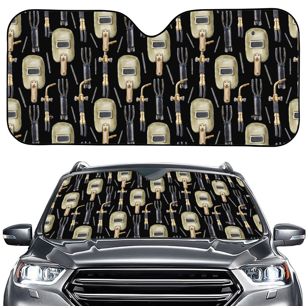 Welding Mask Pattern Print Car Windshield Sun Shade