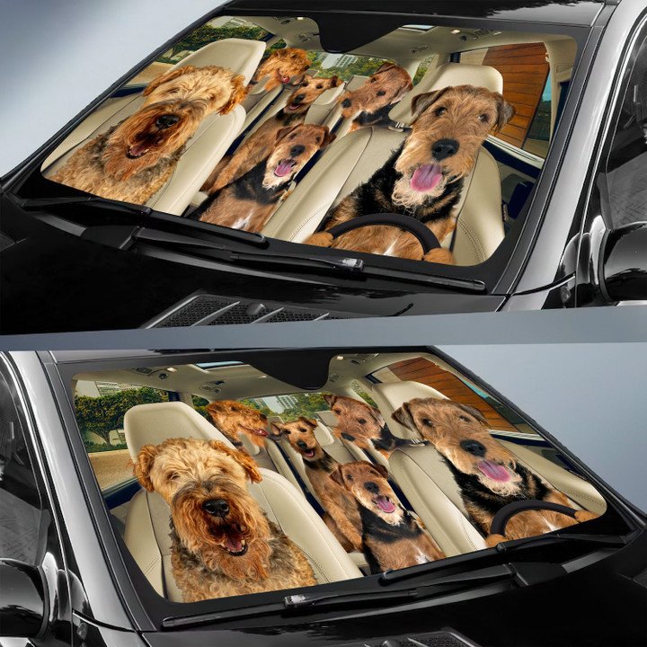 Welsh Terrier Car All Over Printed 3D Sun Shade