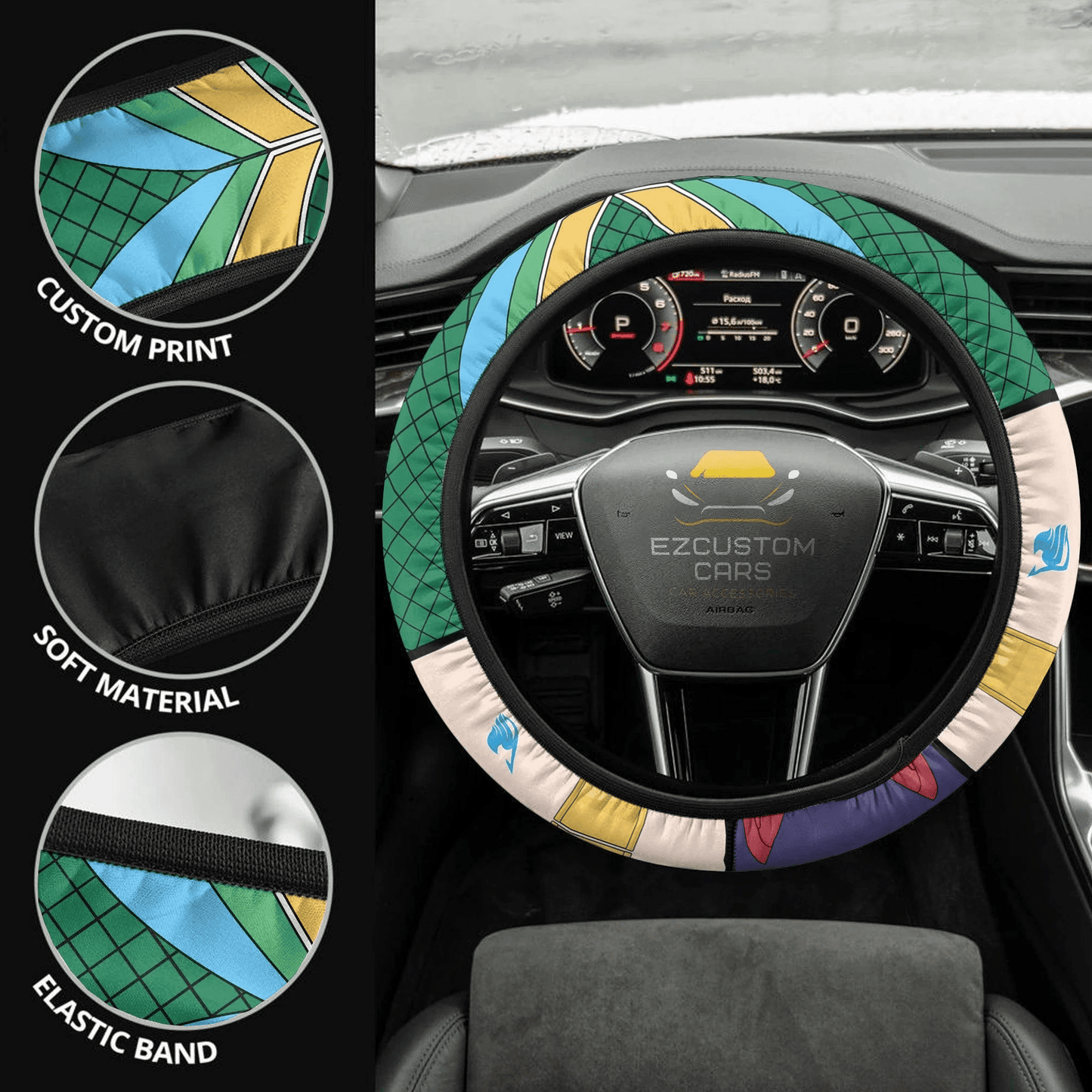 Wendy Marvell Fairy Tail Anime Steering Wheel Cover