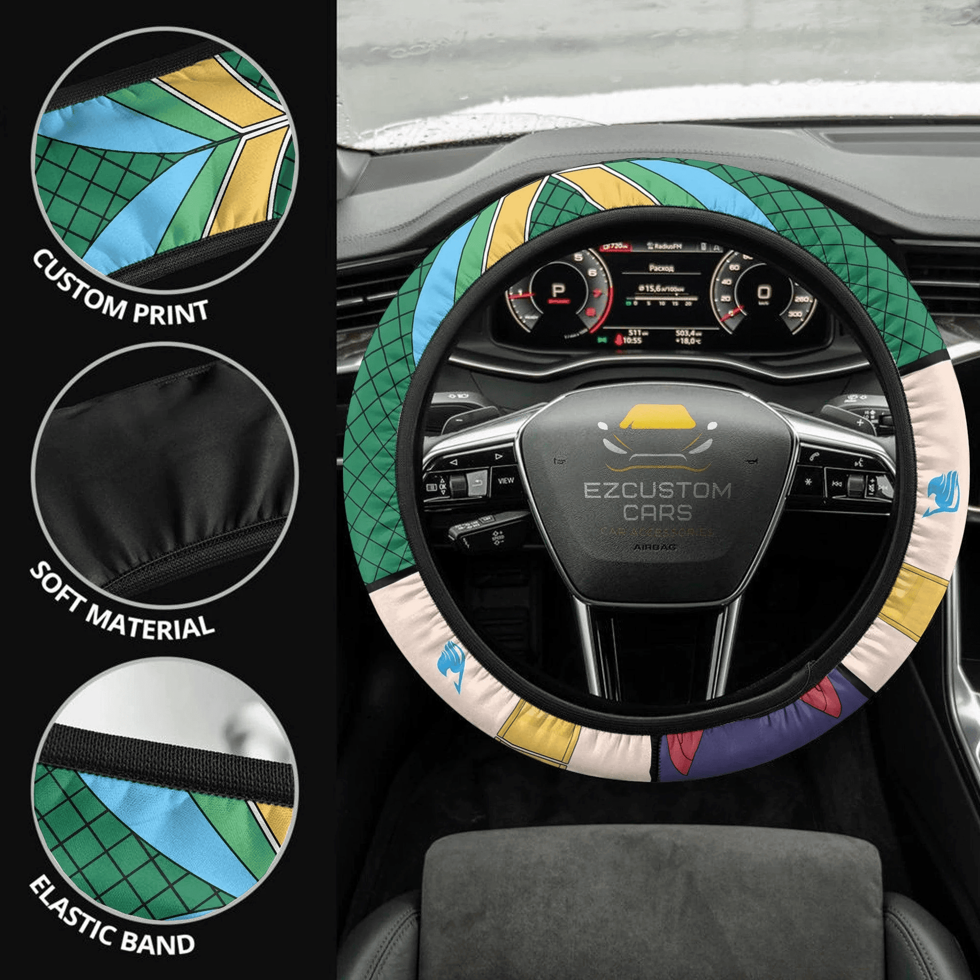 Wendy Marvell Fairy Tail Anime Steering Wheel Cover
