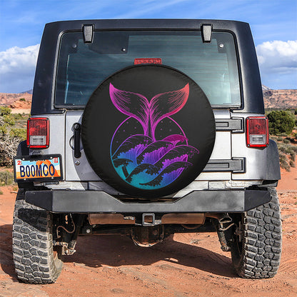 Whale Art Car Spare Tire Cover