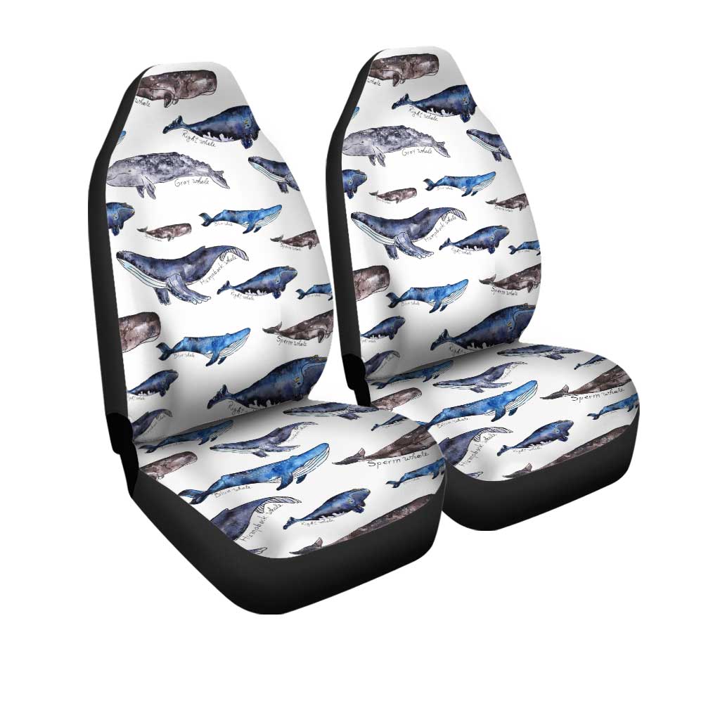 Whales Car Seat Covers Custom Pattern Car Accessories