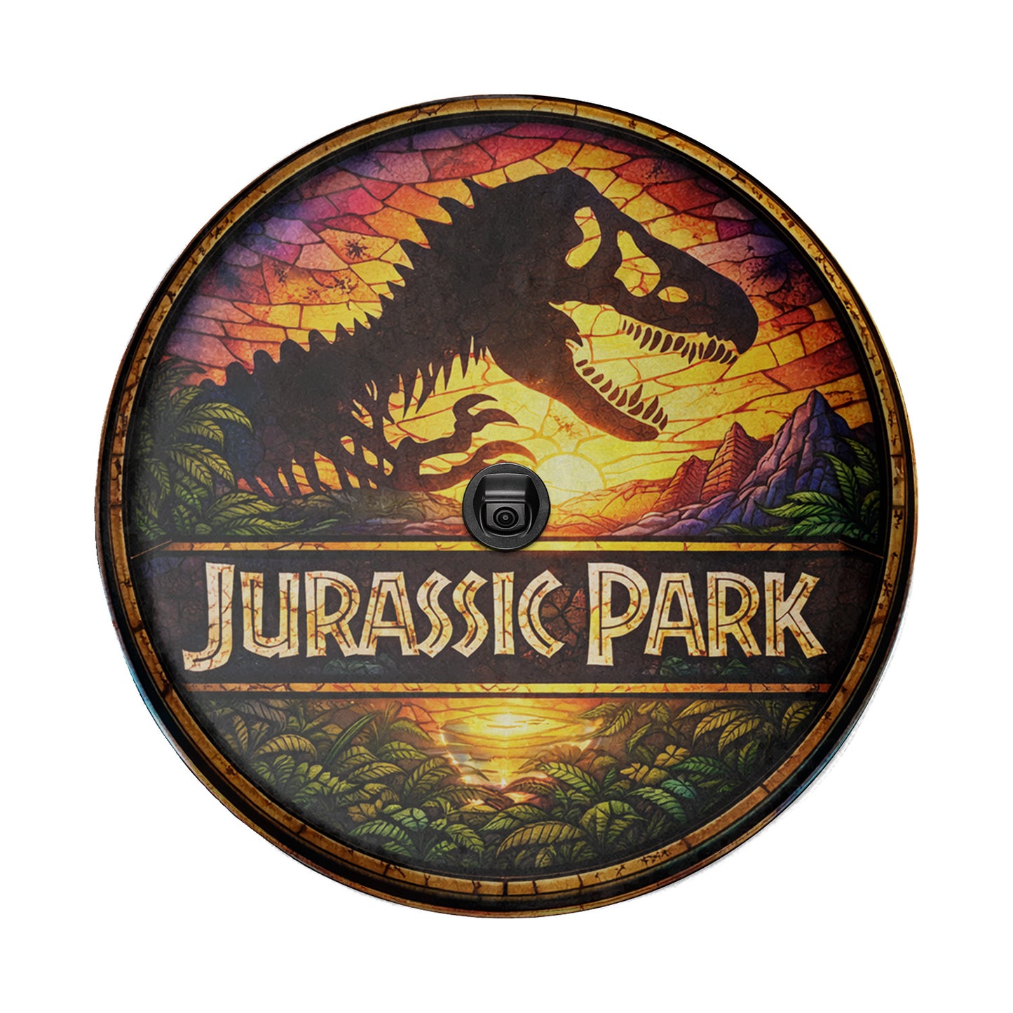 Wheel Cover Spare Tire Cover – Jurassic Park Leather - Image 5