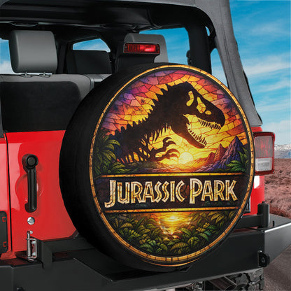 Wheel Cover Spare Tire Cover – Jurassic Park Leather - Image 6