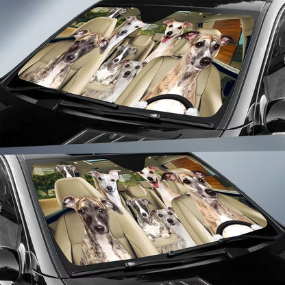 Whippet Car All Over Printed 3D Sun Shade