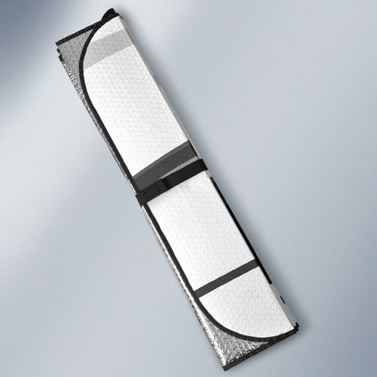 White Angry Eyes Car Auto Sun Shades