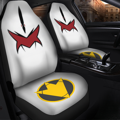 White Dino Thunder Power Rangers Car Seat Covers
