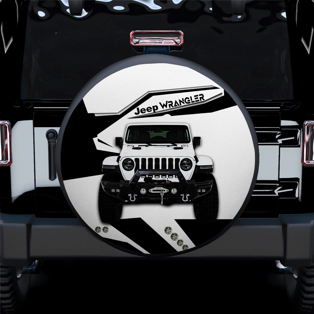 White Jeep Car Spare Tire Cover
