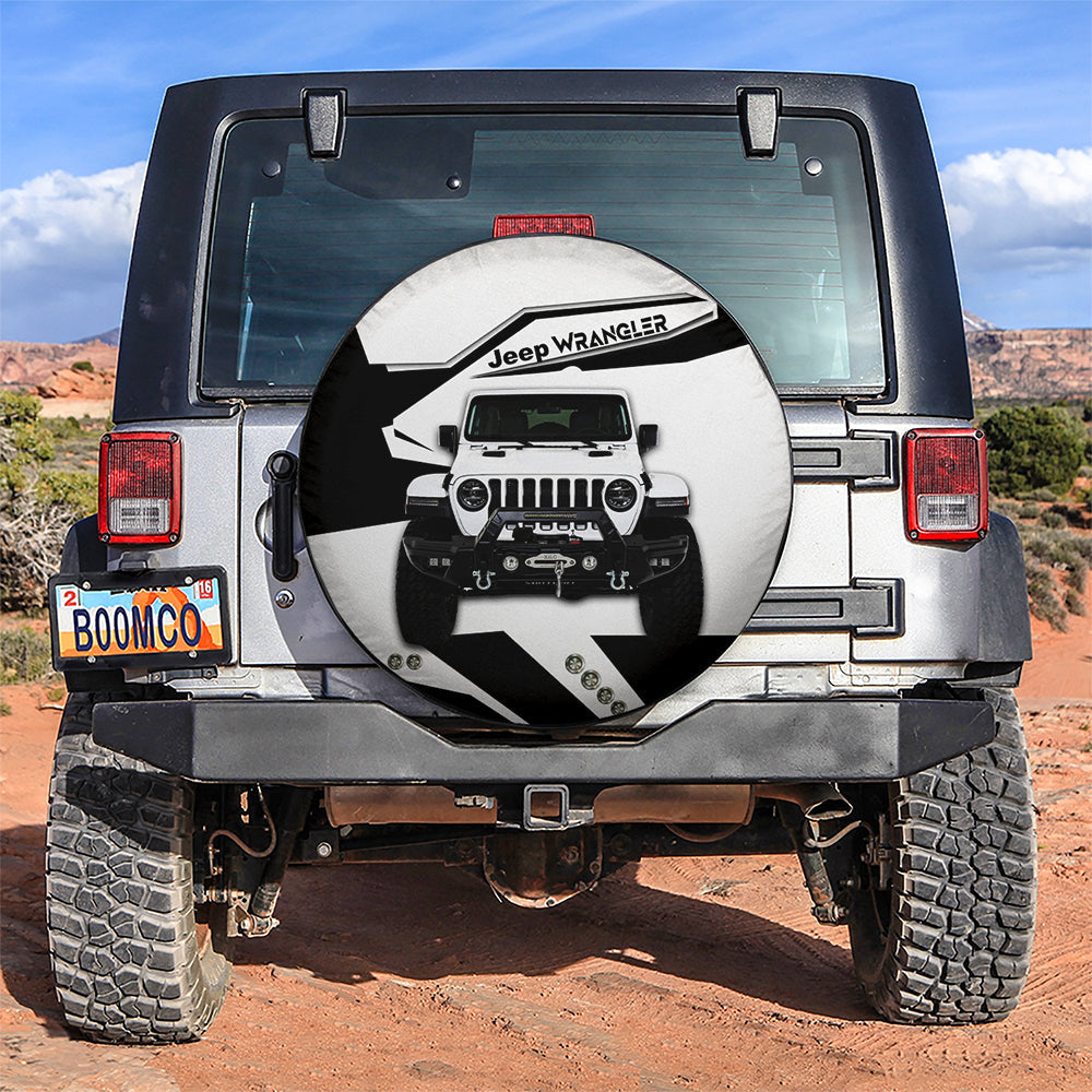 White Jeep Car Spare Tire Cover