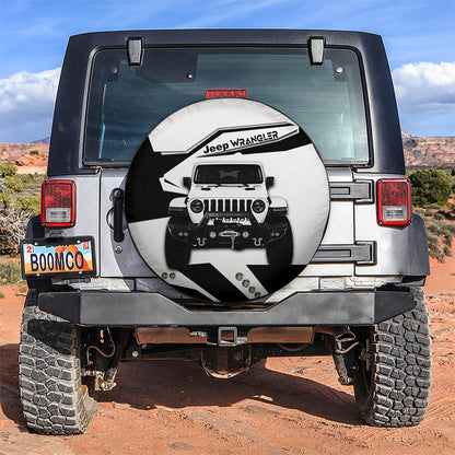 White Jeep Car Spare Tire Cover