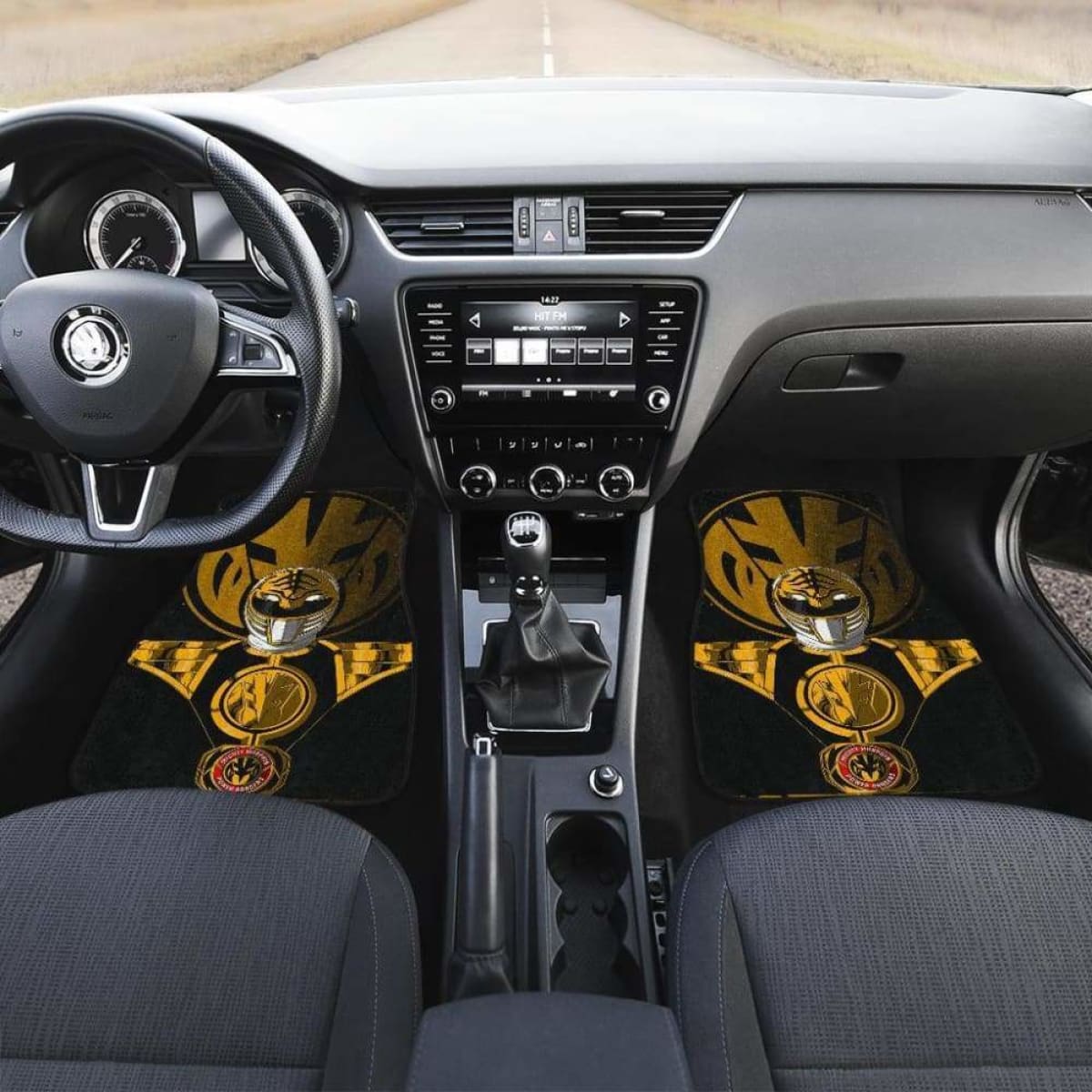 White Ranger Power Car Mats Universal Fit