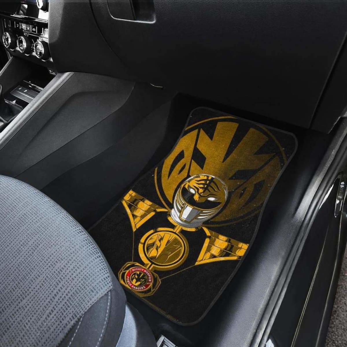 White Ranger Power Car Mats Universal Fit