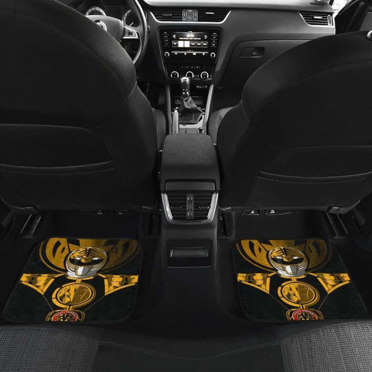 White Ranger Power Car Mats Universal Fit