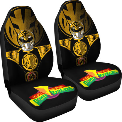 White Ranger Power Car Seat Covers