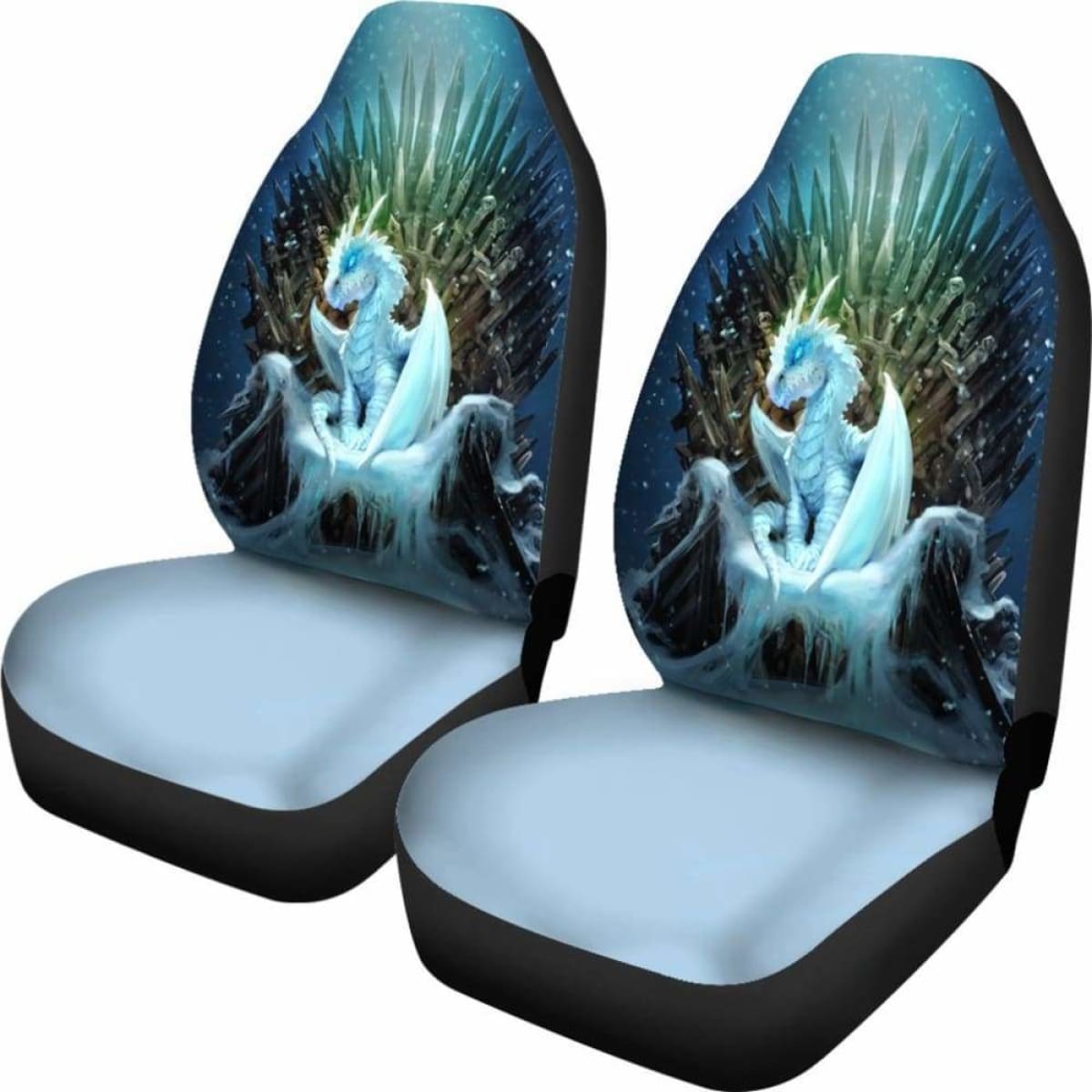 White Walker Ice Dragon Got 8 Car Seat Covers Universal Fit 051012