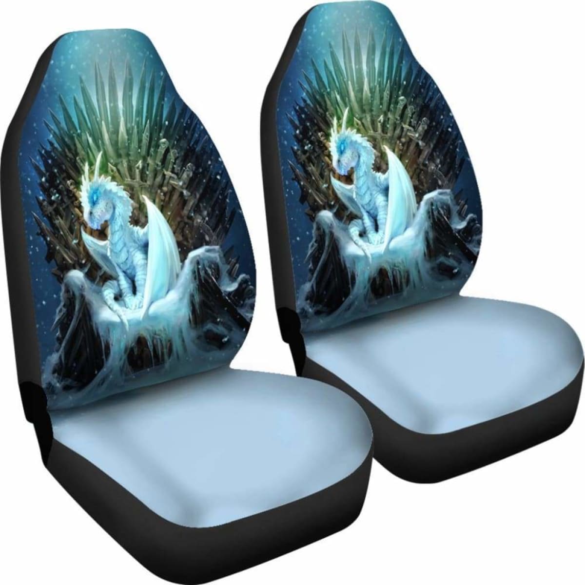 White Walker Ice Dragon Got 8 Car Seat Covers Universal Fit 051012