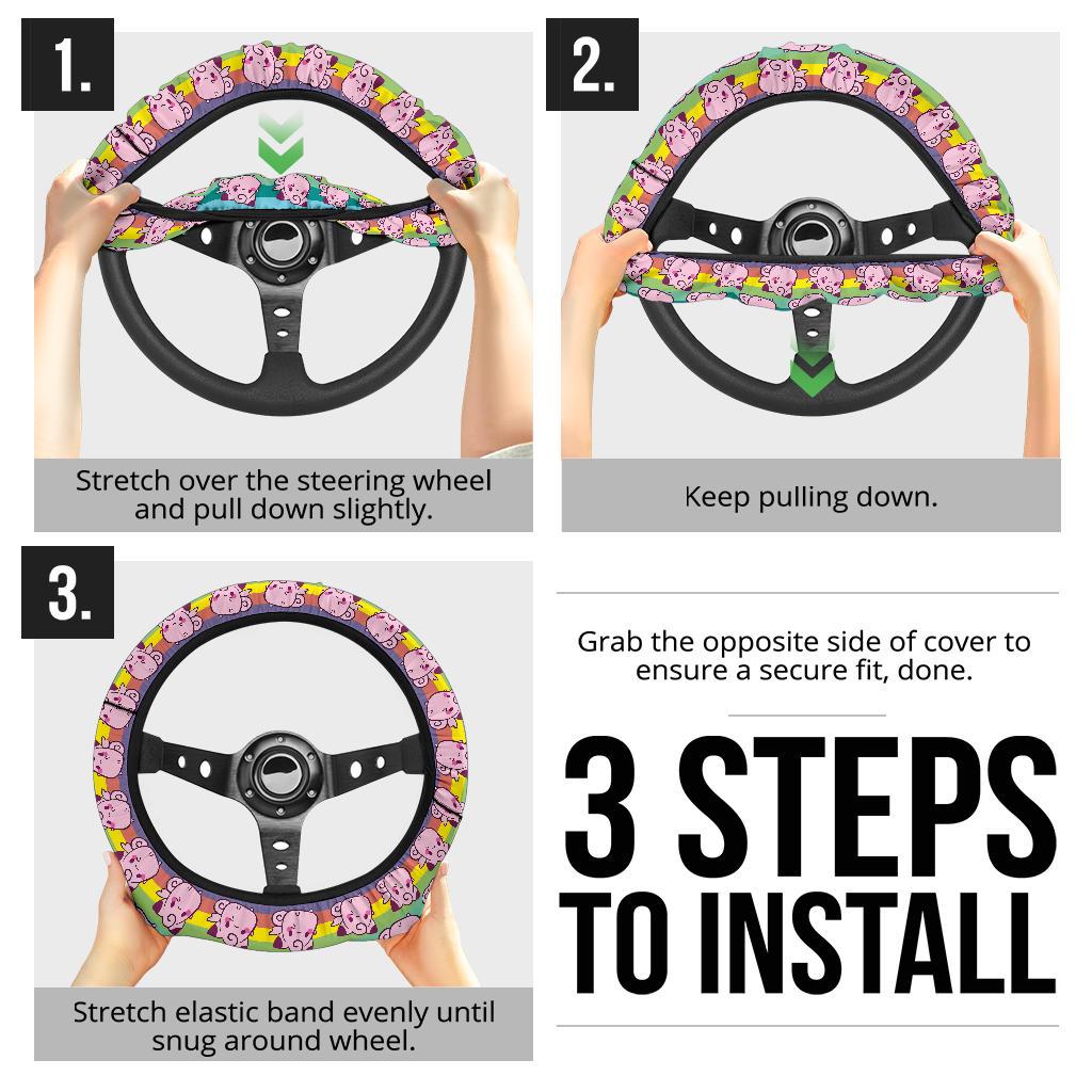 Wigglypus Anime Custom Car Steering Wheel Cover