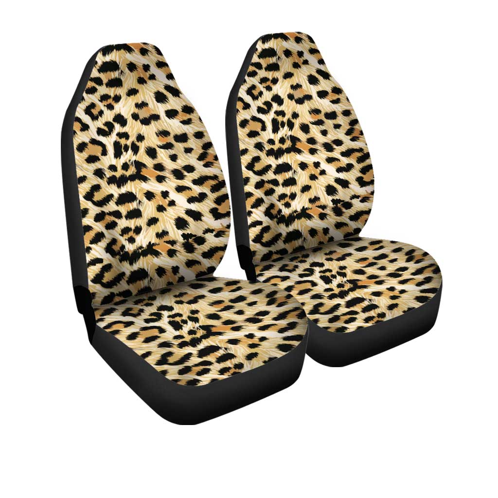 Wild Cheetah Print Car Seat Covers Custom Animal Skin Pattern Car Accessories