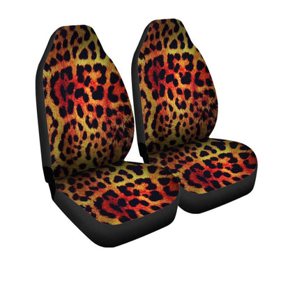 Wild Cheetah Print Car Seat Covers Custom Animal Skin Pattern Car Accessories