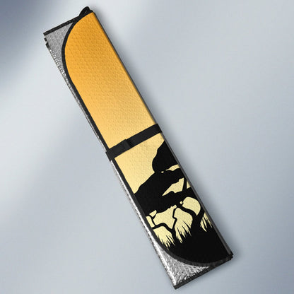 Wild nature in Africa Yellow Custom Car Sunshade