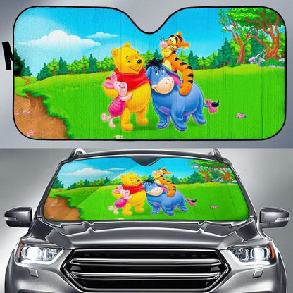 Winnie The Pooh Auto Sun Shade Nh06 Universal Fit 111204