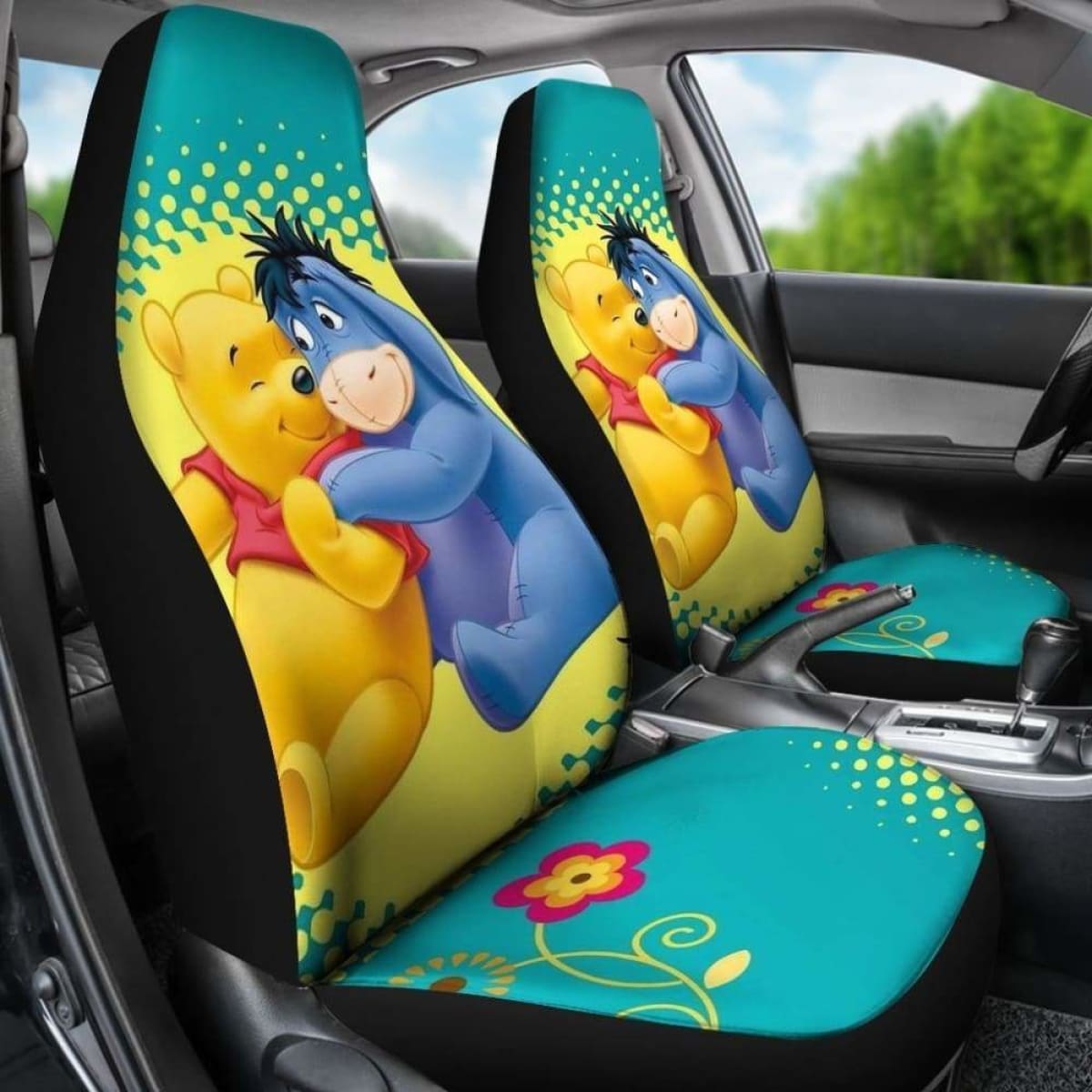 Winnie The Pooh Hug Car Seat Cover Universal Fit 051012