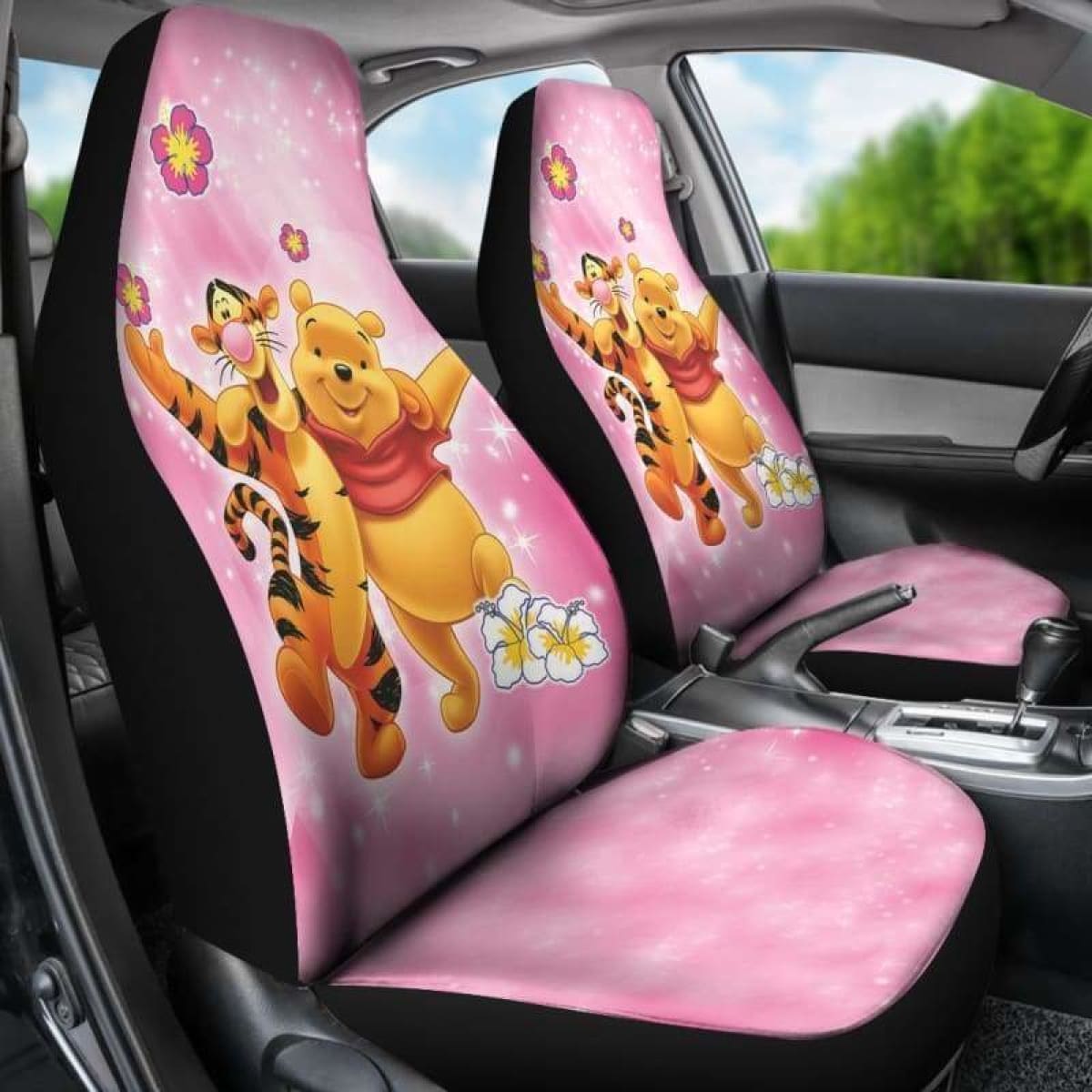 Winnie The Pooh Love Car Seat Covers Universal Fit 051312