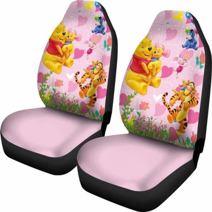 Winnie The Pooh Love Car Seat Covers Universal Fit 051312