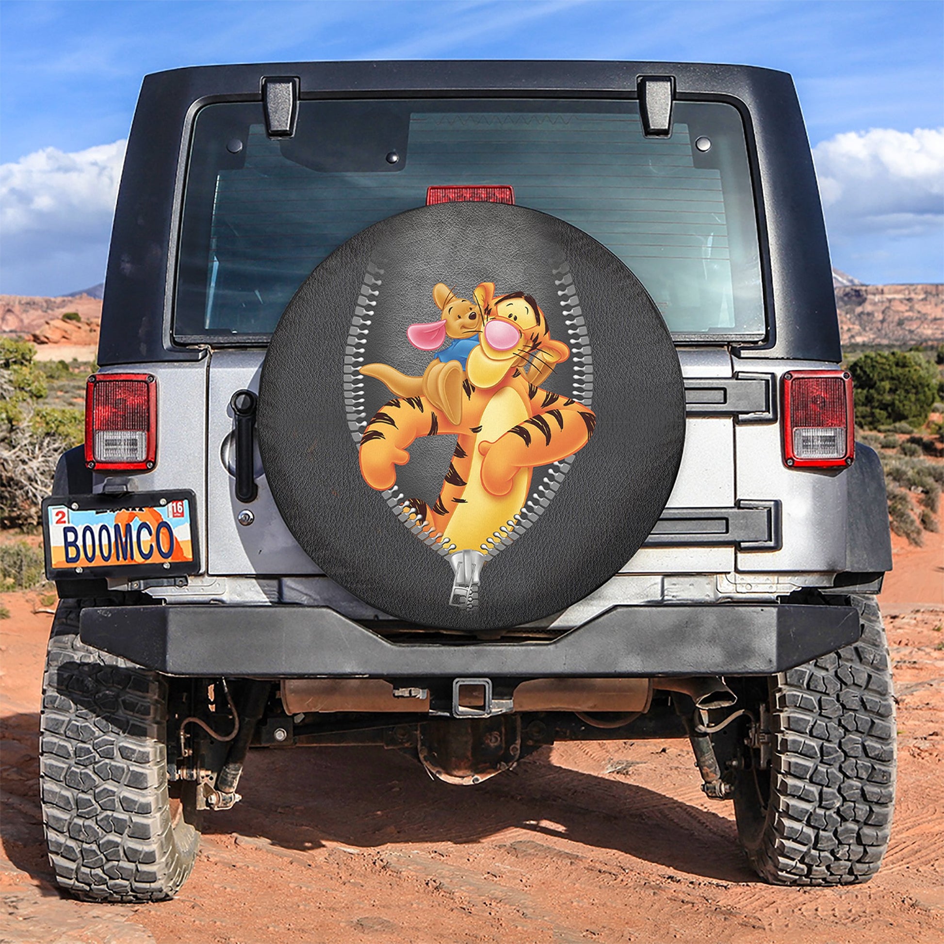 Winnie The Pooh Minnie Mouse Tigger Zipper Car Spare Tire
