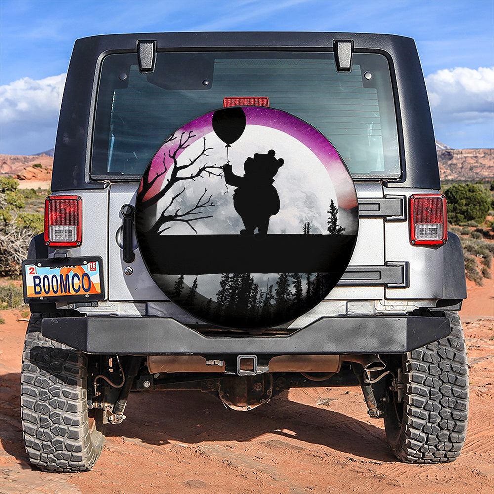 Winnie The Pooh Moon Night Car Spare Tire Cover
