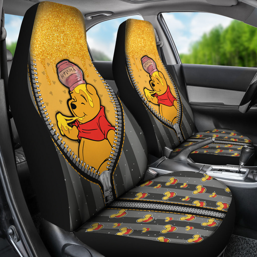 Winnie The Pooh Zip Car Seat Covers
