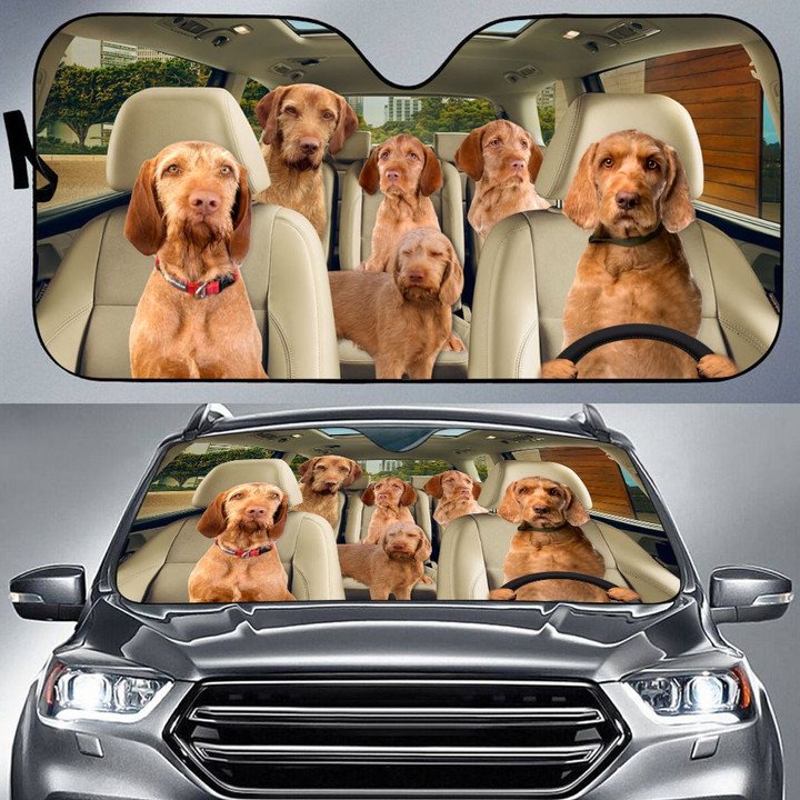 Wirehaired Vizsla All Over Printed 3D Sun Shade