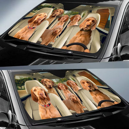 Wirehaired Vizsla All Over Printed 3D Sun Shade