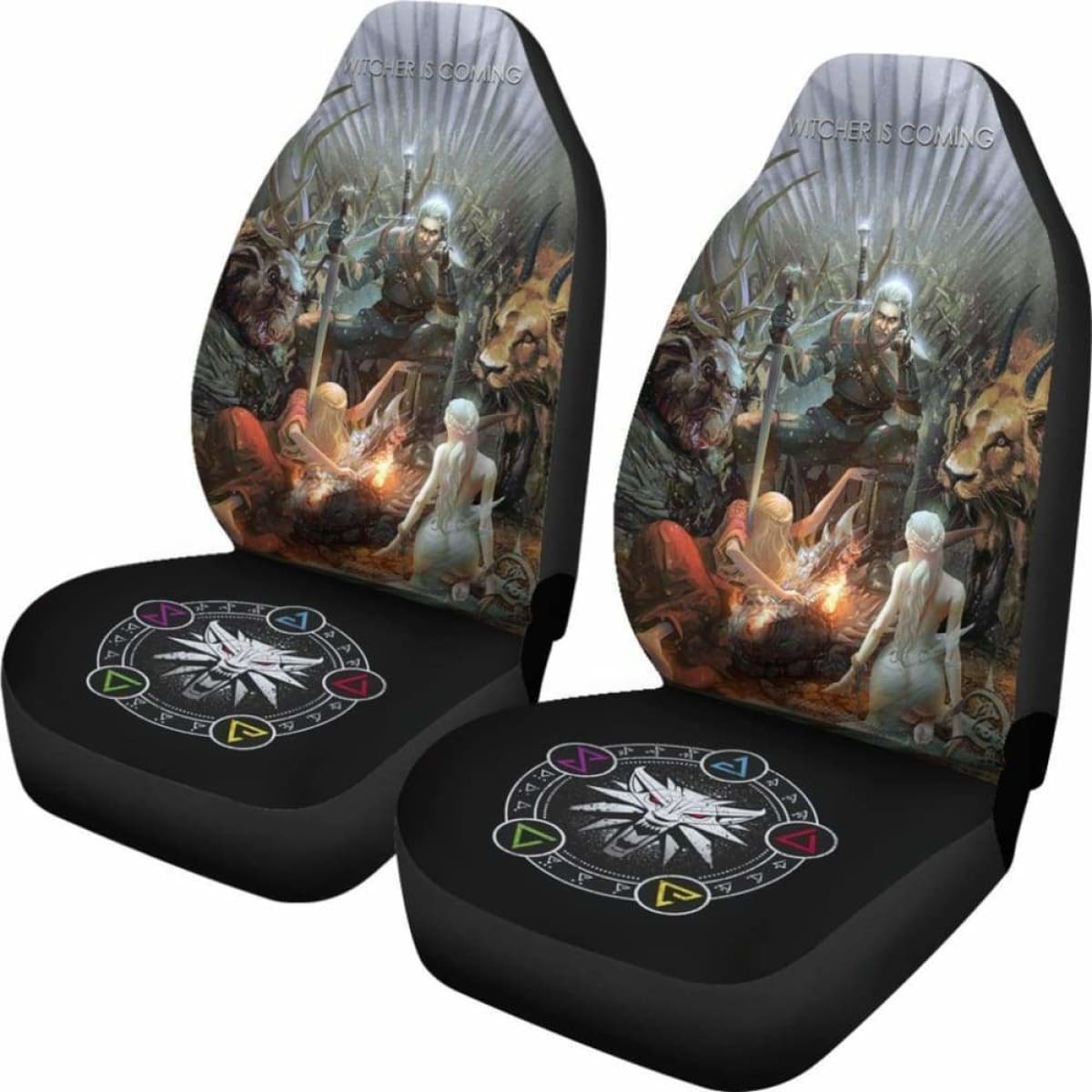 Witcher Is Comming Car Seat Covers Universal Fit 051012